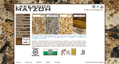 Desktop Screenshot of lakewoodmatzoh.com